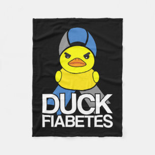 Cobertor De Velo Tipo 1 Diabetes Pato Fiabetes T1d Consciência