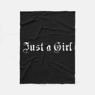 Cobertor De Velo Tipografia Blackletter Gótica Só Uma Garota