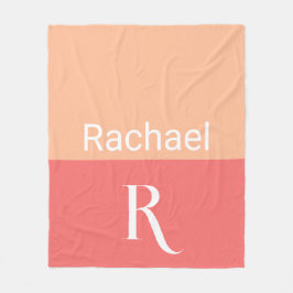Cobertor De Velo Tipografia de Nome Simples Monograma