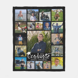 Cobertor De Velo Tipografia do Pincel do formando 19 Colagem de Fot