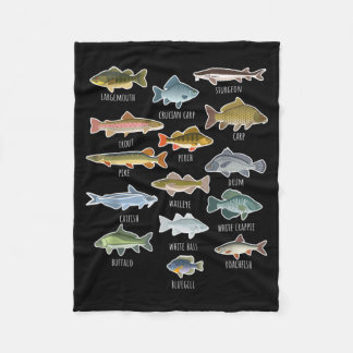 Cobertor De Velo Tipos De Espécies De Peixes Águas frescas