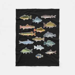Cobertor De Velo Tipos De Pesca De Peixes Águas frescas