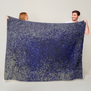 Cobertor De Velo Tiras azuis descascando suas cores