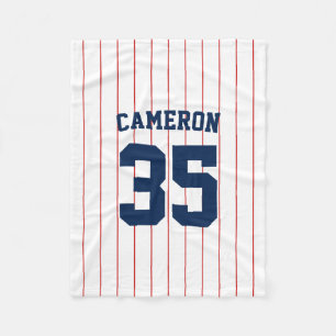 Cobertor De Velo Tiras de Baseball Jersey de Cores Totalmente Edit