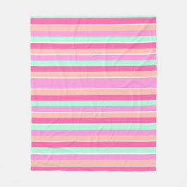 Cobertor De Velo Tiras de cores doces