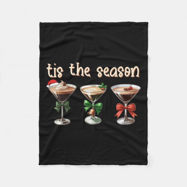 Cobertor De Velo Tis The Season Espresso Martini Tail Gles Xmas Par (Frente)