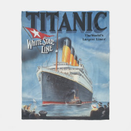 Cobertor De Velo Titanic Poster Fleece Blanket