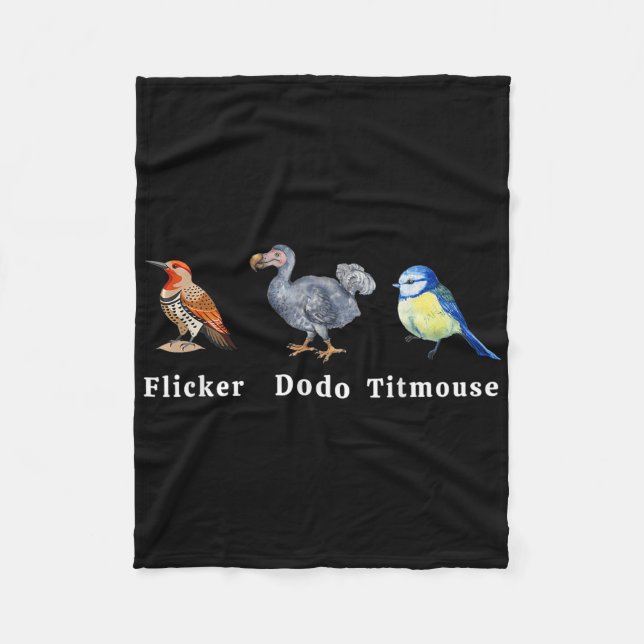 Cobertor De Velo Titmouse de Dodo Flicker (Frente)
