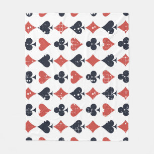 Cobertor De Velo Tocando Cartões: Grunge Abstrato Patterno