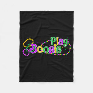 Cobertor De Velo Tocar Boosie Contas Mardi Gras Carnaval Louisiana 
