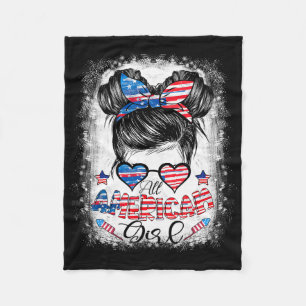 Cobertor De Velo Todas as Garotas Americanas Camisas Desbotadas 4 d