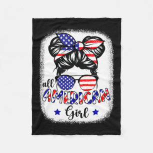 Cobertor De Velo Todas as Meninas Americanas Camisas Usa Bandeira 4
