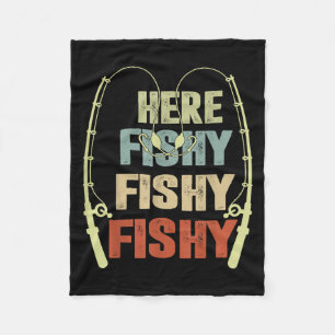 Cobertor De Velo Toddler Boy Here-fishy Engraçado Pesca Buddy B Fis