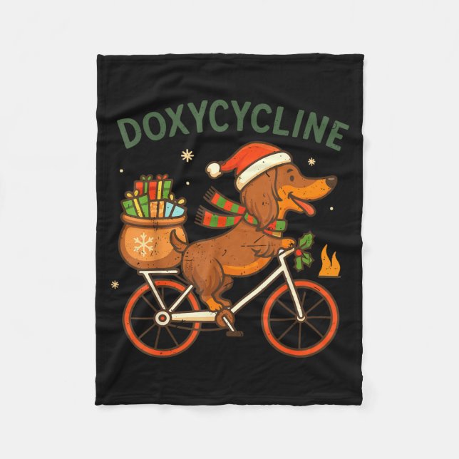 Cobertor De Velo Toddler Doxycycline Long Hair Dachshund Christmas  (Frente)