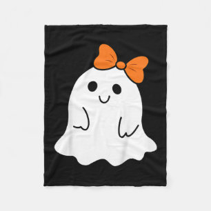 Cobertor De Velo Toddler Halloween Fantasma Com Um Arco De Meninas