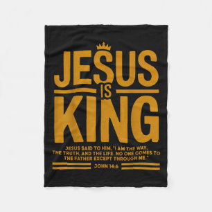 Cobertor De Velo Todler Boy Jesus é rei cristão branco filho