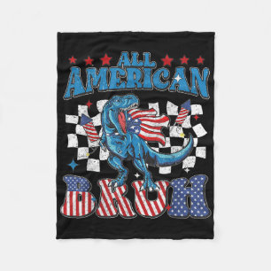 Cobertor De Velo Todos American Bruh Dinossauro T-rex Patriótico 4