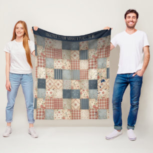 Cobertor De Velo Togacidade Personalizada de Patchwork Vintage