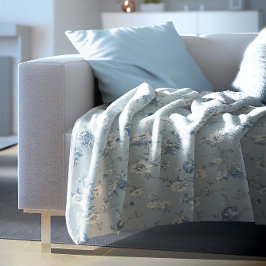 Cobertor De Velo Toile De Jouy Peonies