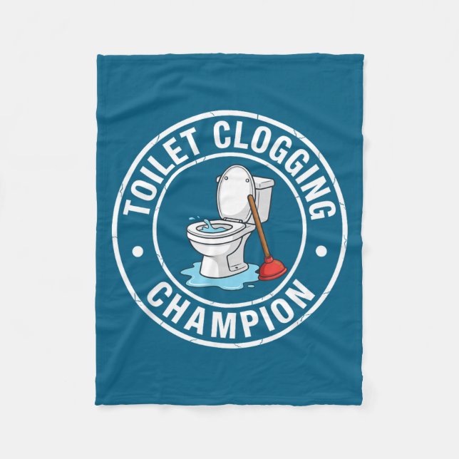 Cobertor De Velo Toilet Champion Clogging Custom (Frente)