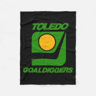 Cobertor De Velo Toledo Goaldiggers 70s80s Hockey Team