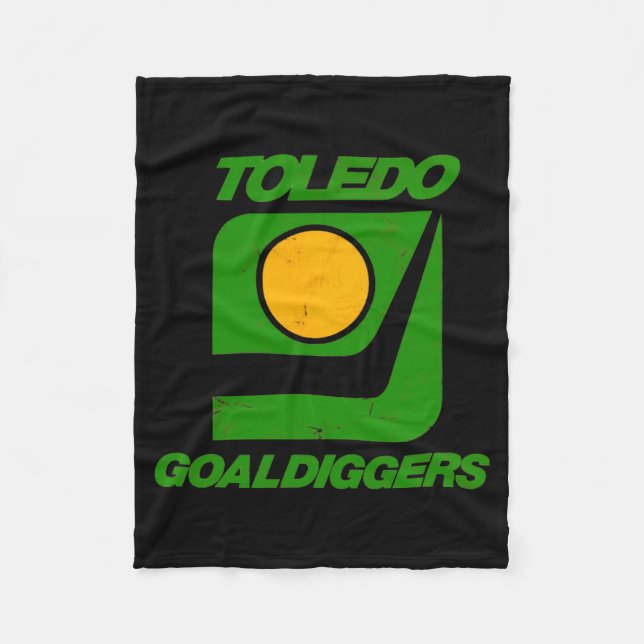 Cobertor De Velo Toledo Goaldiggers 70s80s Hockey Team  (Frente)