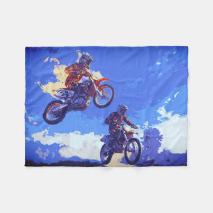 Cobertor De Velo Tomando a liderança - Motocross Racers