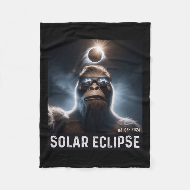 Cobertor De Velo Tomar Uma Selfie Com Óculos Eclipse Solar 2024 (Frente)
