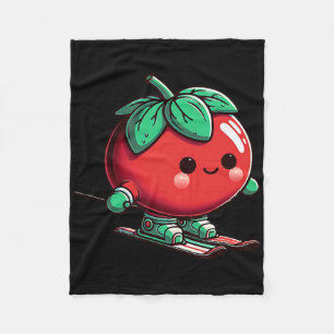 Cobertor De Velo Tomate Adorável Kawaii Esquiar Cute Inverno Alpino