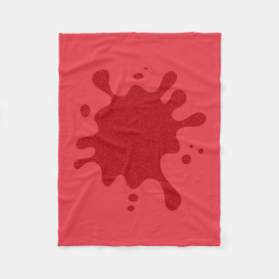 Cobertor De Velo Tomate Red Customizable Dripe Fleece Blanket