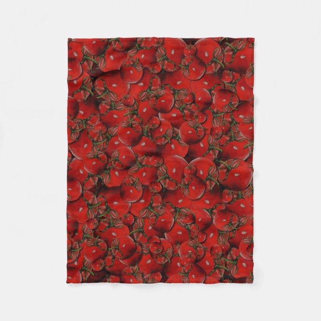 Cobertor De Velo Tomates Fleece Blanket (Frente)
