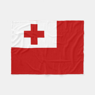 Cobertor De Velo Tonga Island Flag Red Cross