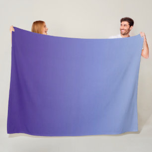 Cobertor De Velo Tons de Violeta Periwinkle para Azul