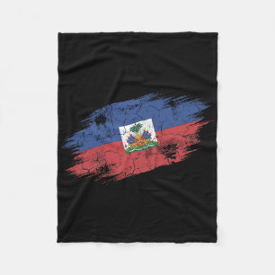 Cobertor De Velo Torcida Haitiana Bandeira Rasgada Orgulho Nacional