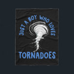 Cobertor De Velo Tornado Birthday Boy Storm Chaser Boys Kids Weathe<br><div class="desc">Tornado Birthday Boy Storm Chaser Boys Kids Weather</div>