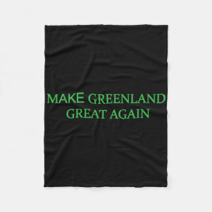Cobertor De Velo Torne a Gronelândia Grande Novamente Verde Trump M