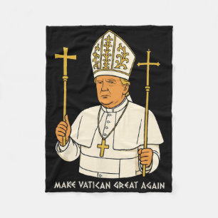 Cobertor De Velo Torne o Vaticano Grande Novamente Funny Papa Trump