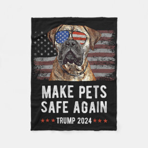 Cobertor De Velo Torne os animais seguros novamente, Bullmastiff Do