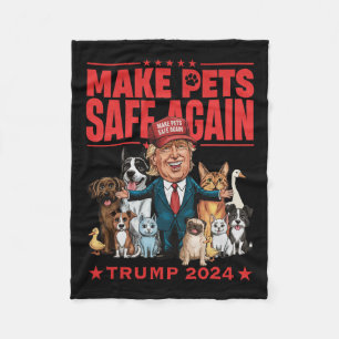 Cobertor De Velo Torne Os Animais Seguros Novamente Trump 2024 Salv