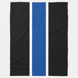Cobertor De Velo Torneio esportivo Atletic Royal Blue Black Stripes