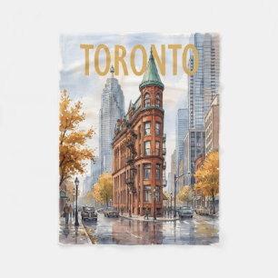 Cobertor De Velo Toronto Canadá Viagem Vintage