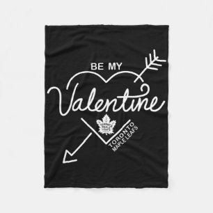 Cobertor De Velo Toronto Maple Leafs Be My Valentine Azul Oficial