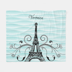 Cobertor De Velo Torre Eiffel Flourish Flourish Blanket