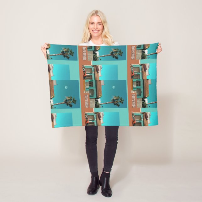 Cobertor De Velo Torrevieja em Laranja e Turquesa (In Situ)