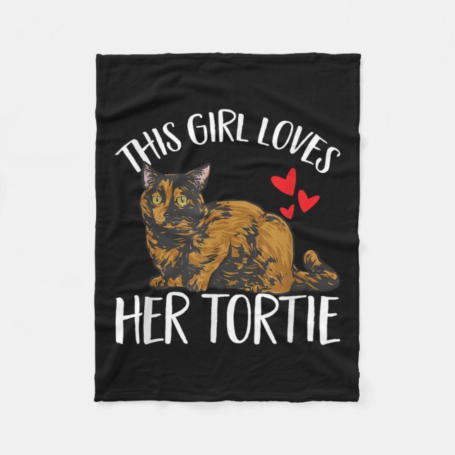 Cobertor De Velo Tortoisinferno Gato Que Esta Garota Ama A Torta (Frente)