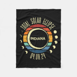 Cobertor De Velo Total de Eclipse Solar Indiana Retro 04.08.24 Home