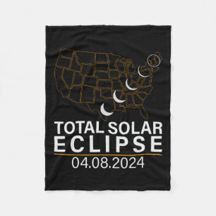 Cobertor De Velo Total do Eclipse Solar abril 8 2024 América EUA Ma
