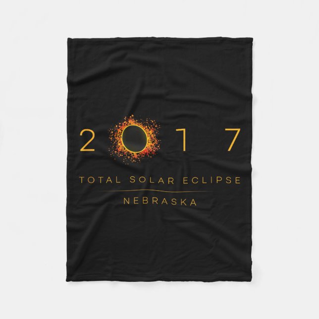 Cobertor De Velo Total Solar Eclipse Nebraska 2017 (Frente)