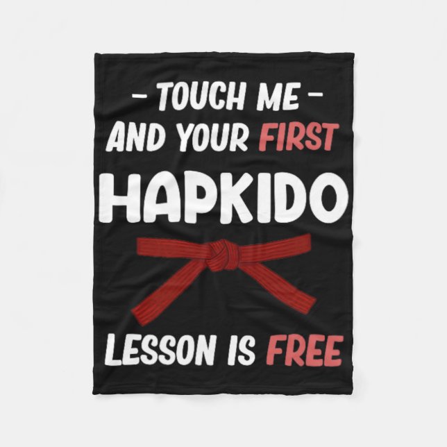 Cobertor De Velo Touch Me And Your First Hapkido Lesson Is Free Jiu (Frente)