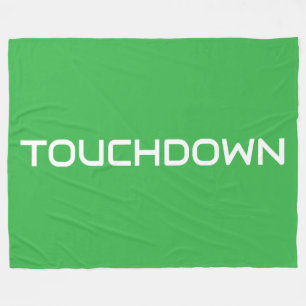 Cobertor De Velo TOUCHDOWN Esportivo Divertido Texto Moderno em Ver